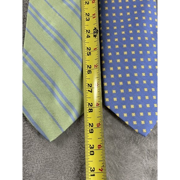 Brooks Brother Men’s Multi Lot Silk Ties USA Made Green Blue Pink Stripes & Dot - Picture 6 of 13